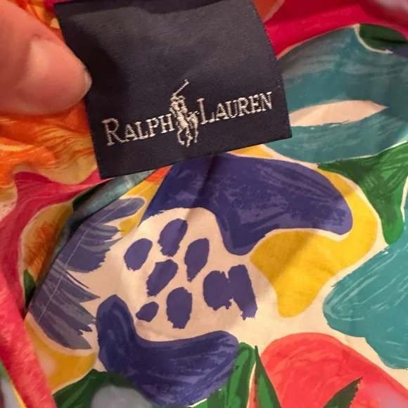 Vintage Ralph Lauren Set Of Two Pillowcases Costa Paradiso Tropical - Picture 9 of 10